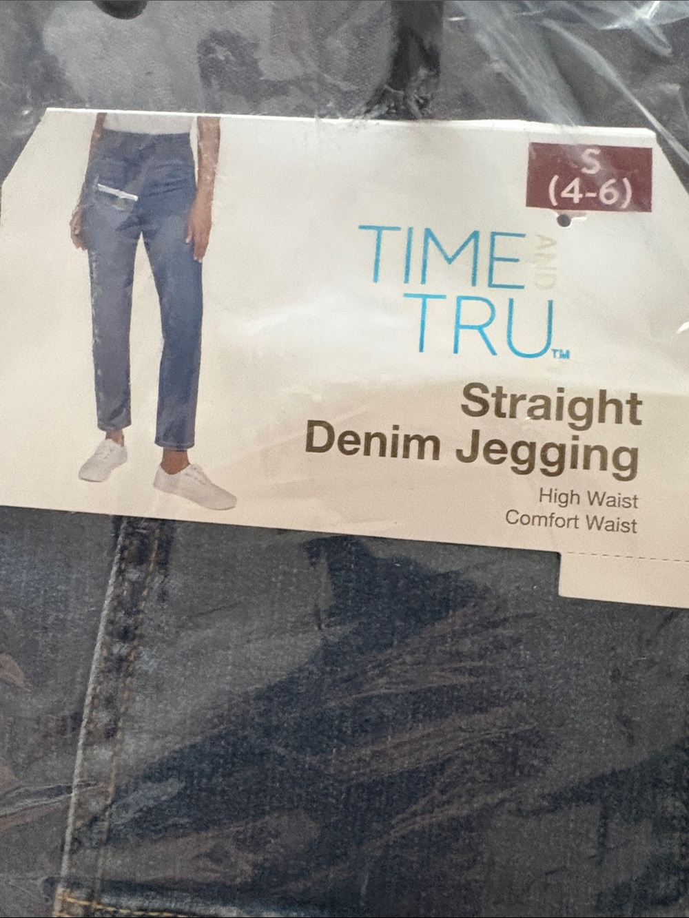5/$30 Bundle Time and Tru Straight Light Blue Denim Jeggings NWT SMALL (4-6) - Picture 3 of 14